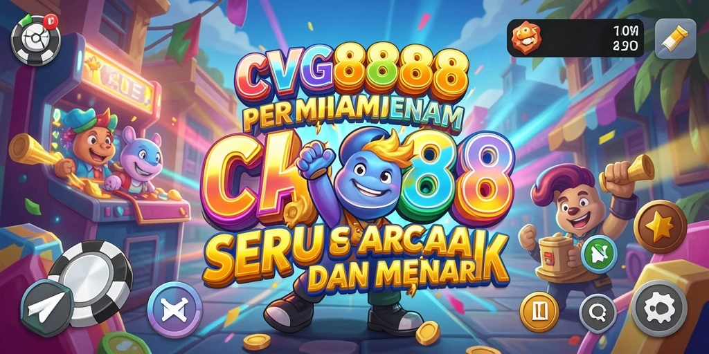 Tangkapan layar gameplay seru dari CVG8888 yang menampilkan aksi arcade.