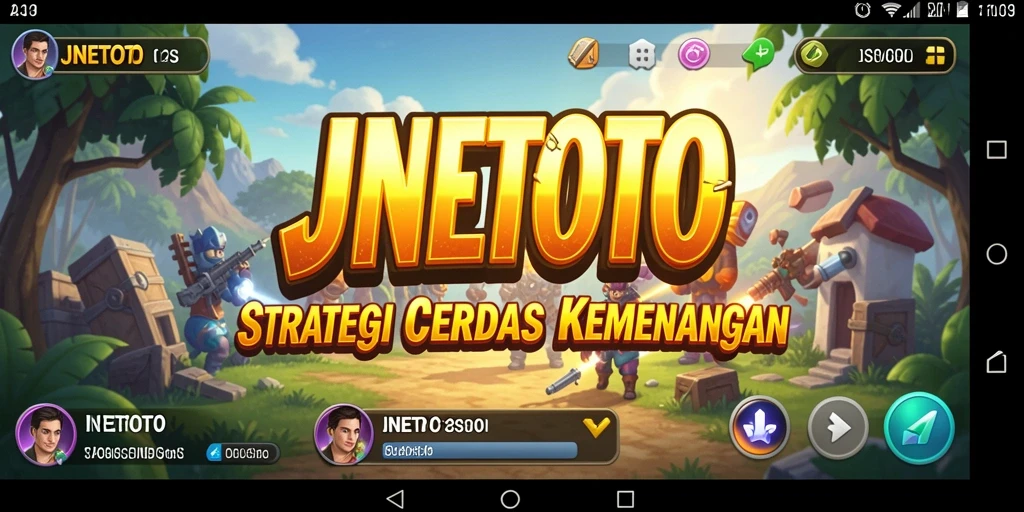 Tampilan gameplay JNETOTO menampilkan pertempuran strategi yang mendebarkan.