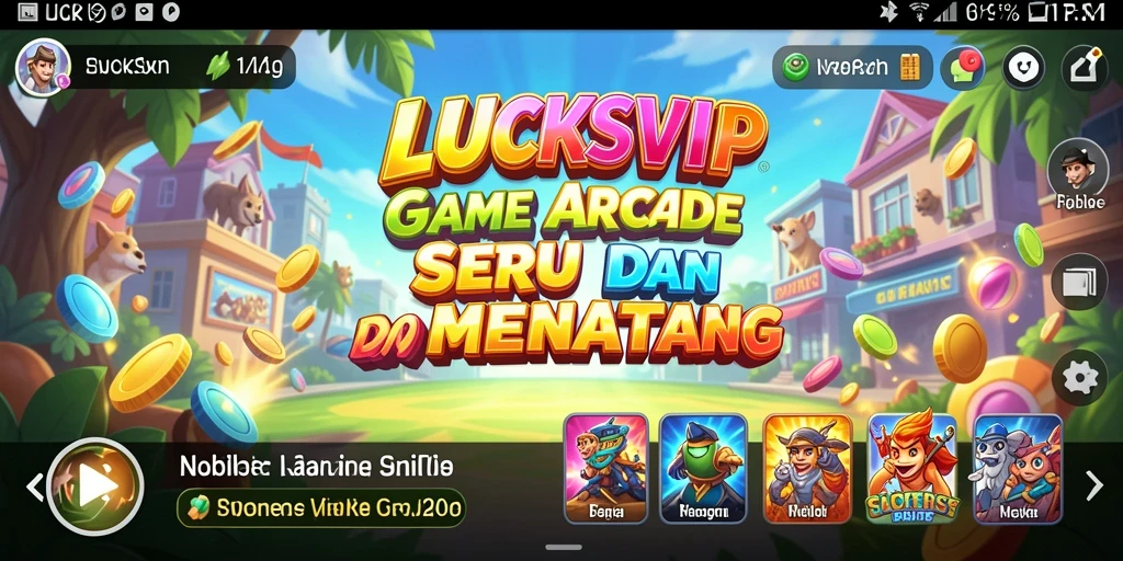 Screenshot LUCKSVIP menampilkan aksi seru dalam gameplay Arcade.