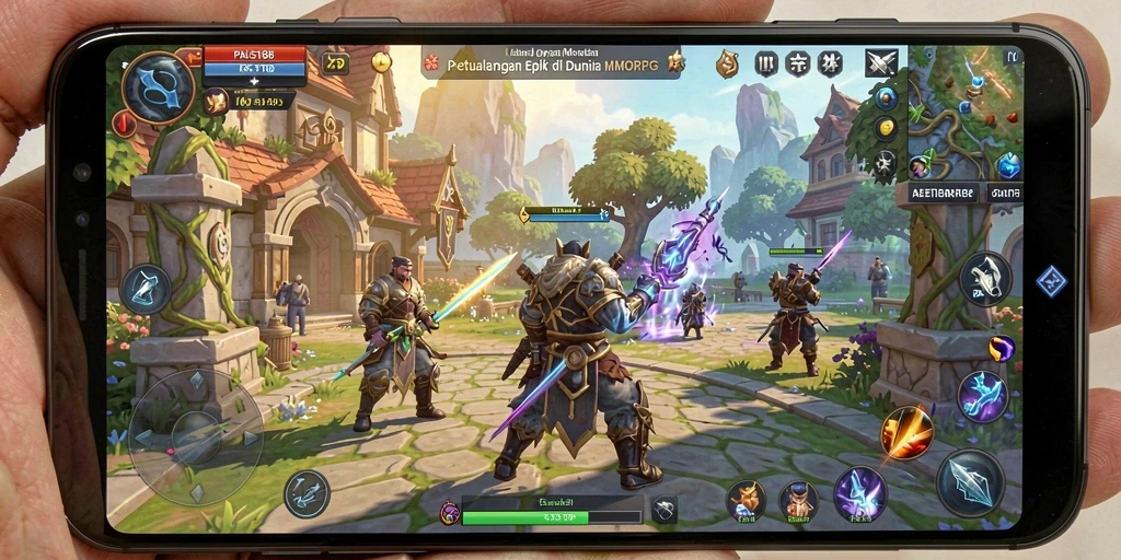 Tangkapan layar dari gameplay PAUS188 yang menampilkan aksi pertempuran seru.