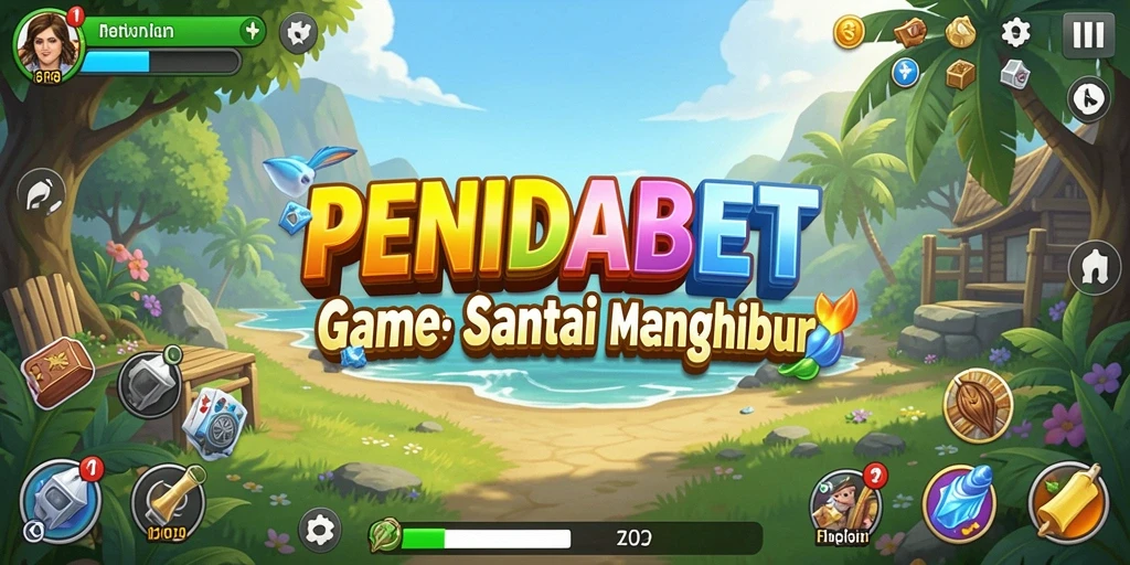 Tampilan gameplay penuh warna dan interaktif dari PENIDABET.