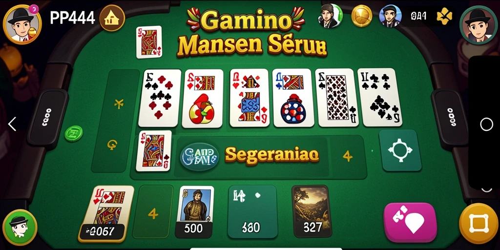 Screenshot gameplay PP444 menampilkan momen seru dalam permainan Domino.