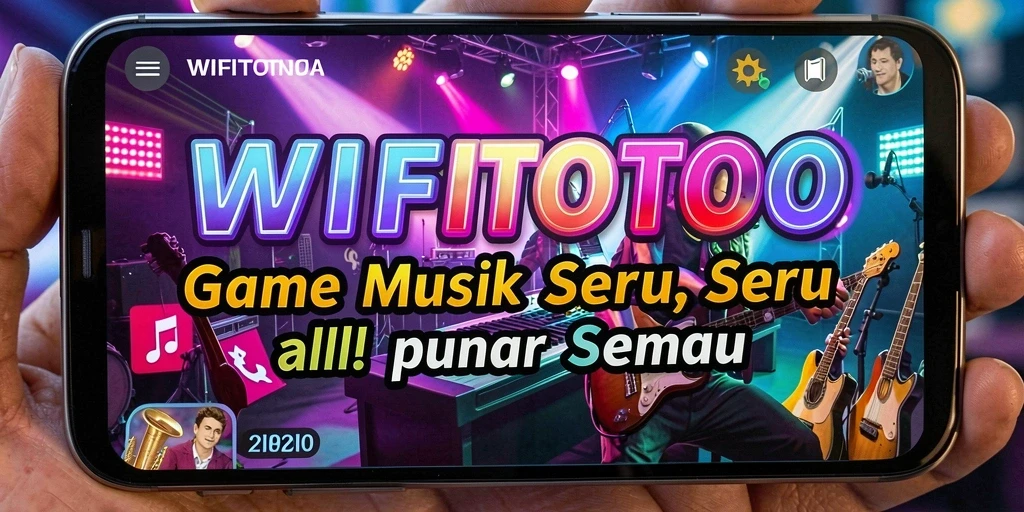 Tampilan gameplay menarik dari WIFITOTO dengan berbagai fitur musik.